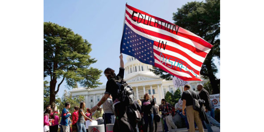В Калифорнии прошла акция протеста