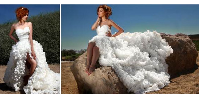 Свадебное платье из подручных материалов