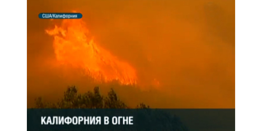 Лесной пожар продолжает охватывать новые территории