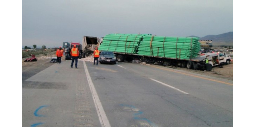 Последствия пылевой бури в Неваде