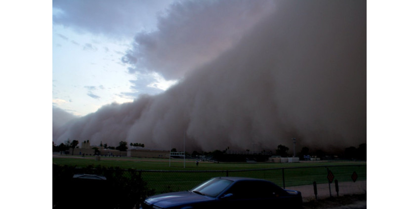 Пыльная буря привела к задержкам рейсов