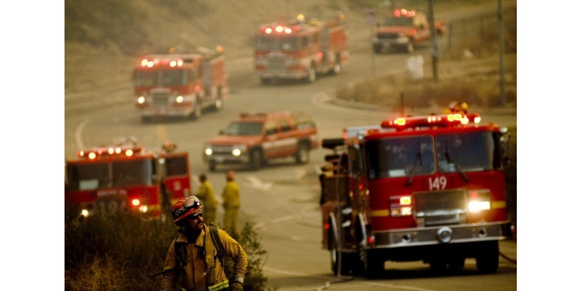 Сразу несколько лесных пожаров вспыхнули на севере Калифорнии