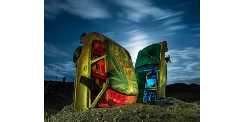 Посреди Невады вырос автомобильный лес