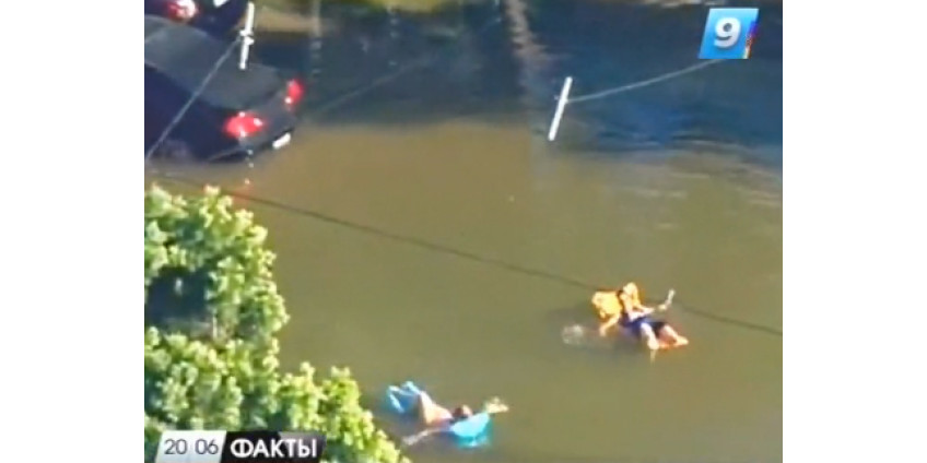 Жителей Сан-Диего порадовал прорыв водопровода