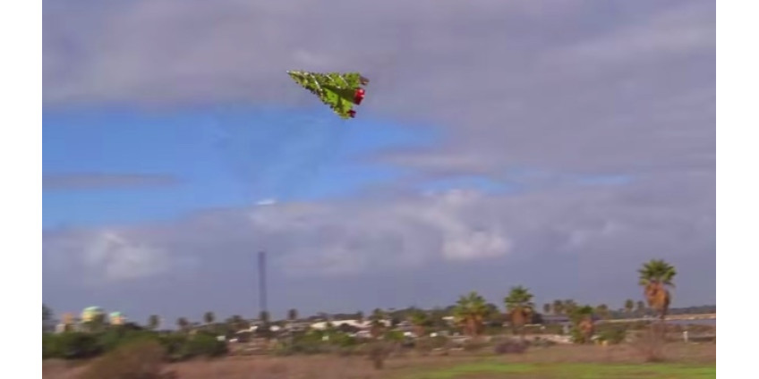 В небе над Сан-Диего замечена рождественская елка