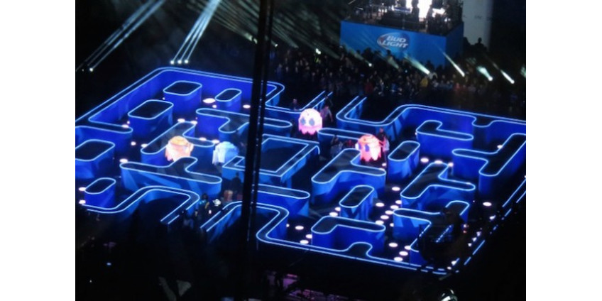 В Лос-Анджелесе появился лабиринт из Pac-Man 