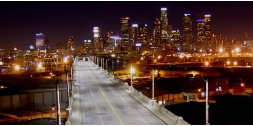 В Лос-Анджелесе установлена новая система освещения