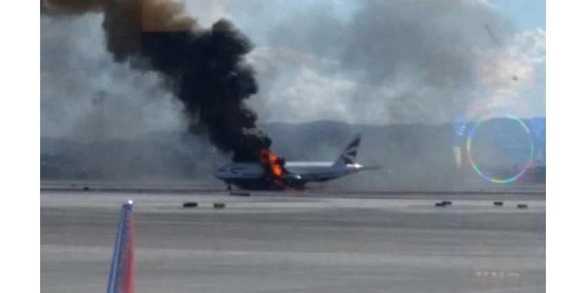 В Вегасе произошло возгорание самолета с туристами