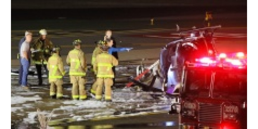 Крушение вертолета в аэропорту Сан-Диего