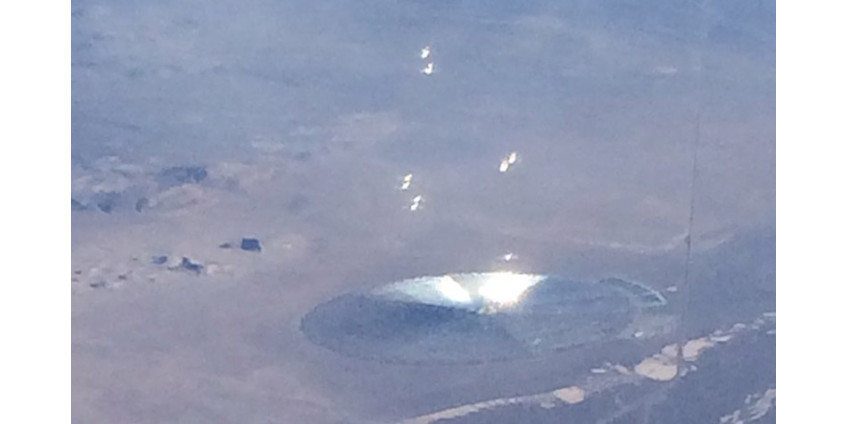 Пассажир лайнера заснял в Неваде необычное явление