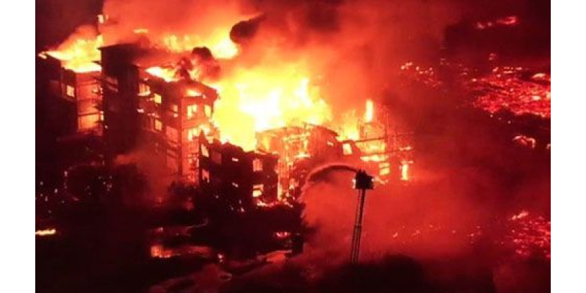 В пригороде Финикса бушевал мощнейший пожар