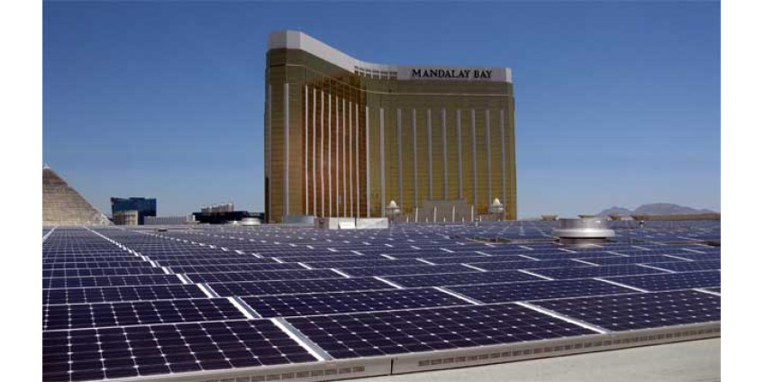 В Лас-Вегасе установили самую мощную в стране солнечную электростанцию на крыше здания