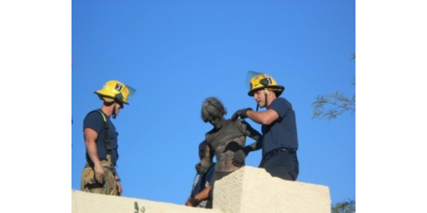 Спасатели вытащили из дымохода просидевшего там 4 часа мужчину