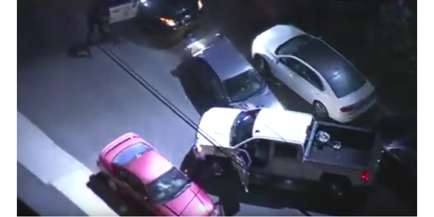 Водитель из Лос-Анджелеса пришел на помощь полицейским при задержании преступника