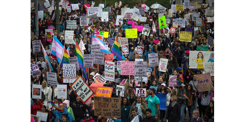 В Лос-Анджелесе состоялся женский марш