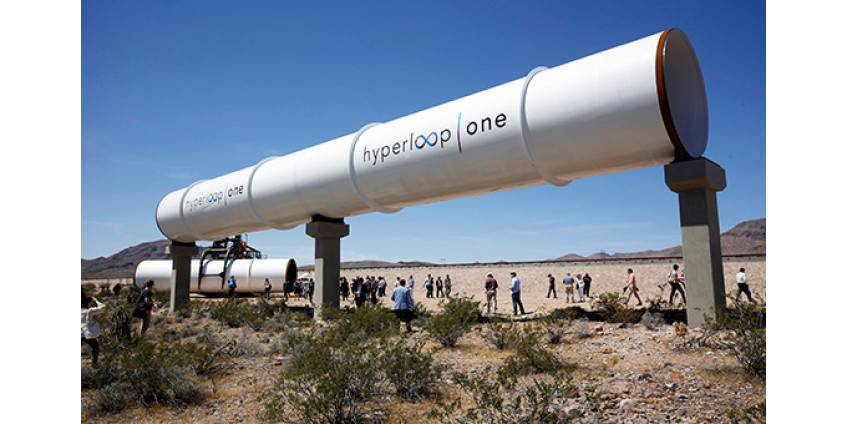 Неподалеку от Лас-Вегаса был построен первый тестовый участок для сверхскоростных поездов Hyperloop One