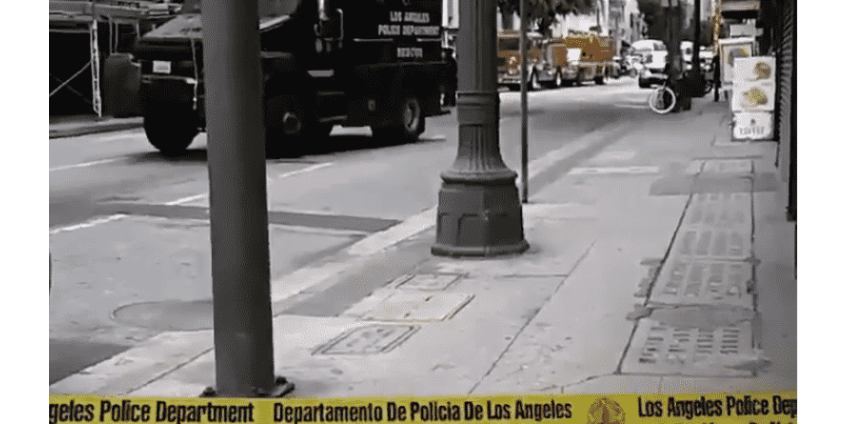 Центр Лос-Анджелеса был перекрыт полицейским спецназом