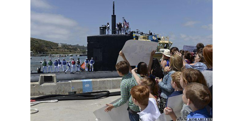 В Сан-Диего вернулась атомная подводная лодка USS «Alexandria»