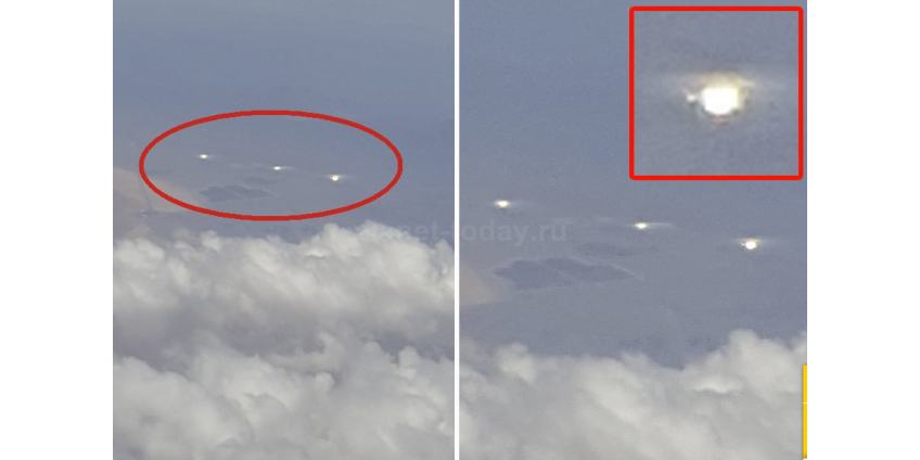 Пассажиры самолета над Аризоной засняли сразу три НЛО