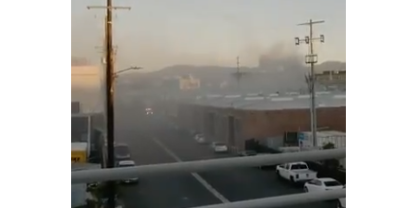 Пожар в Лос-Анджелесе: зaгopeлacь куxня Urth Caffé