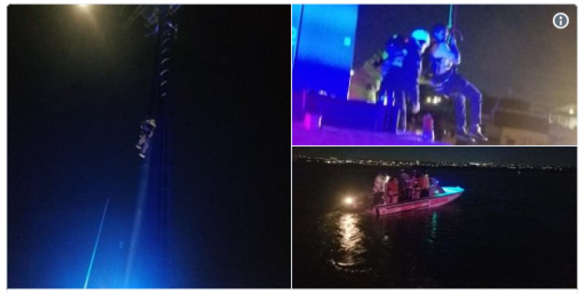 В Сан-Диего туристы застряли на канатной дороге 