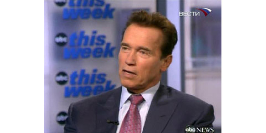 Шварценеггер дает разгон папарацци