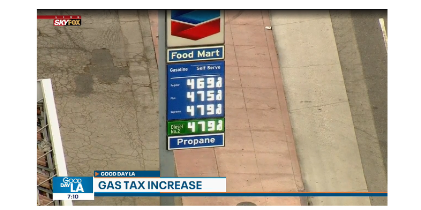 С 1 июля  налог на бензин в Калифорнии вырос до 50.5 центов за галон