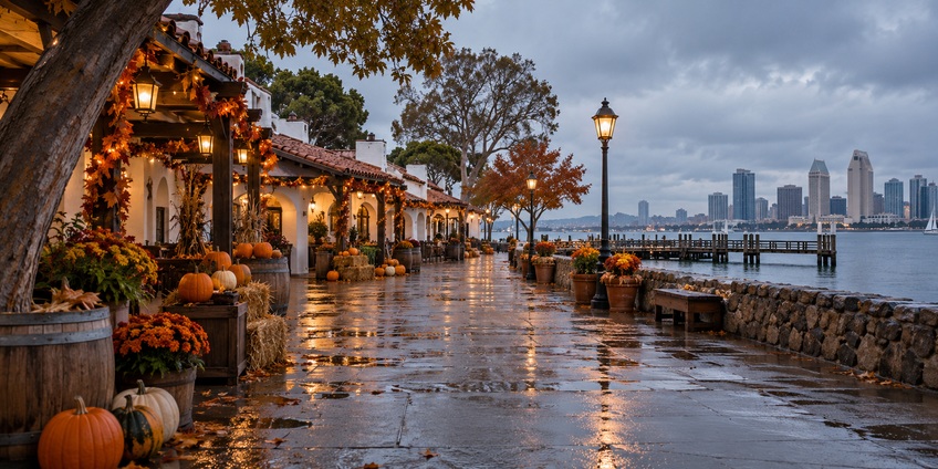 В Seaport Village отменили Halloween-праздник Bayside Boo из-за прогноза дождя