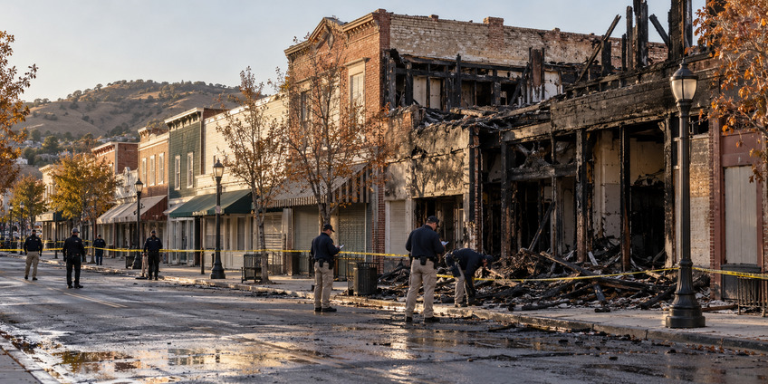 Четверых арестовали по делу о пожаре на Main Street в Old Town Newhall