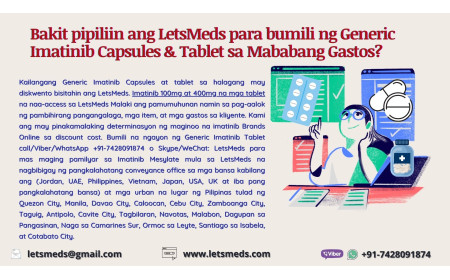 Buy Generic Imatinib Tablet & Capsules Online Price Wholesale Philippines