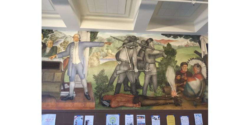 Сан-Франциско потратит до 600 000 долларов на закрашивание росписи жизни Джорджа Вашингтона