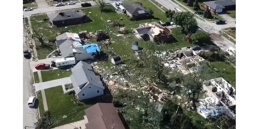 По Среднему Западу США прошелся разрушительный торнадо, есть жертвы