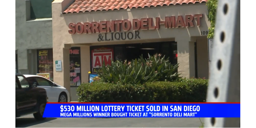 В Сан-Диего был продан лотерейный билет с выигрышем в $530 млн