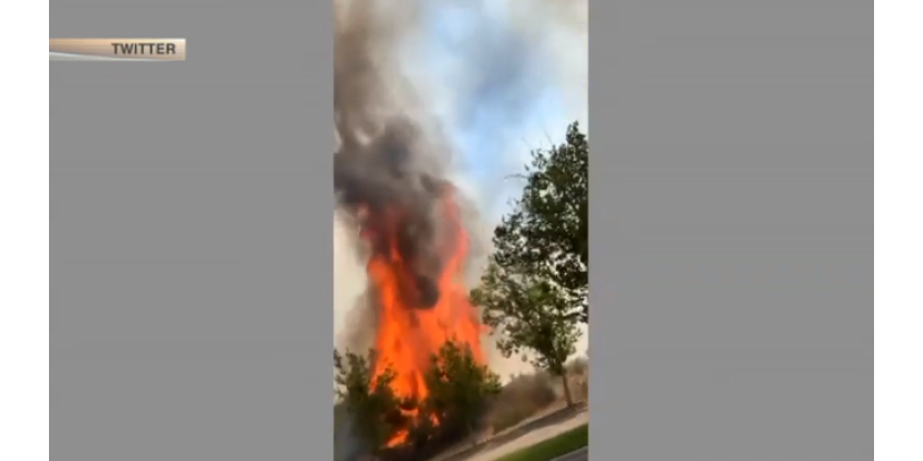 Парк аттракционов в Калифорнии был охвачен пламенем