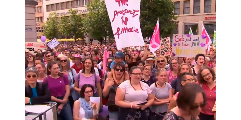 В Швейцарии десятки тысяч женщин не вышли на работу, протестуя против неравенства