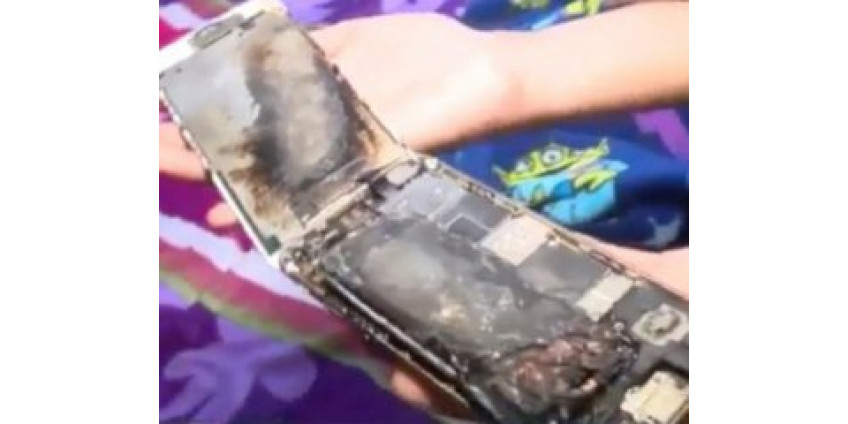 В Калифорнии у ребенка в руках вспыхнул iPhone 6
