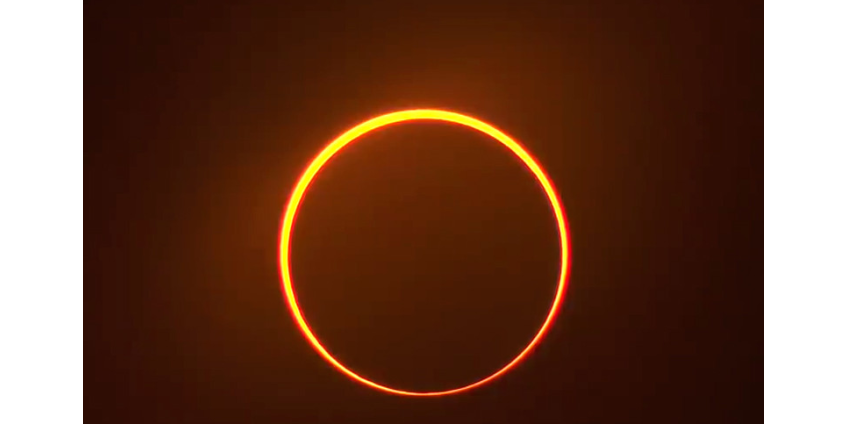 В Азии и на Ближнем Востоке наблюдали кольцеобразное затмение Солнца