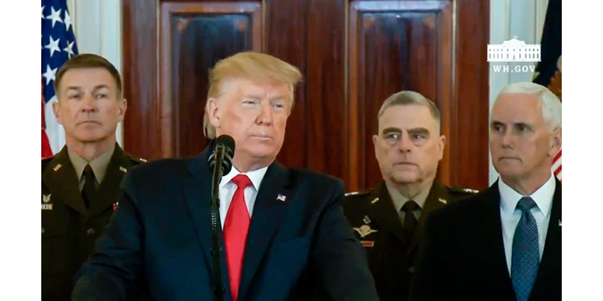 Трамп выступил с обращением после ракетного обстрела Ираном военных баз США в Ираке