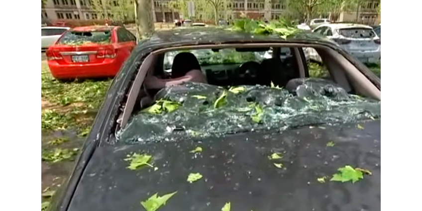 На юго-восток Австралии обрушились штормы с крупным градом и пыльные бури