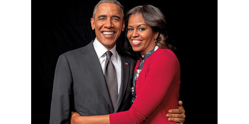 Официальные портреты Барака и Мишель Обамы провезут по всей Америке