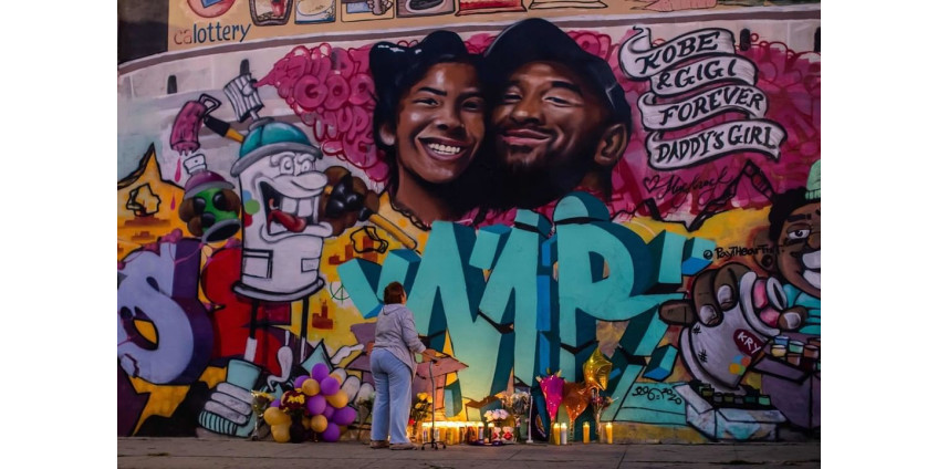 В Лос-Анджелесе появилось граффити в память о Коби Брайанте