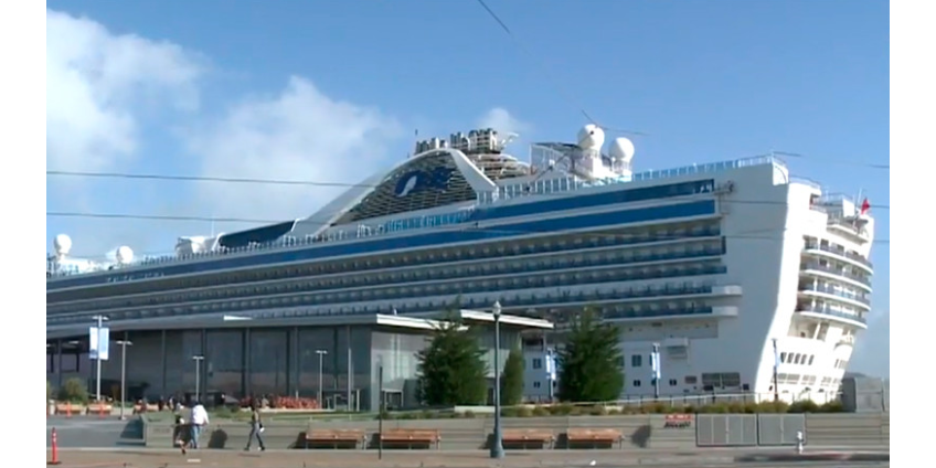 У берегов Калифорнии задержан на карантин круизный лайнер с 2,5 тыс. пассажиров