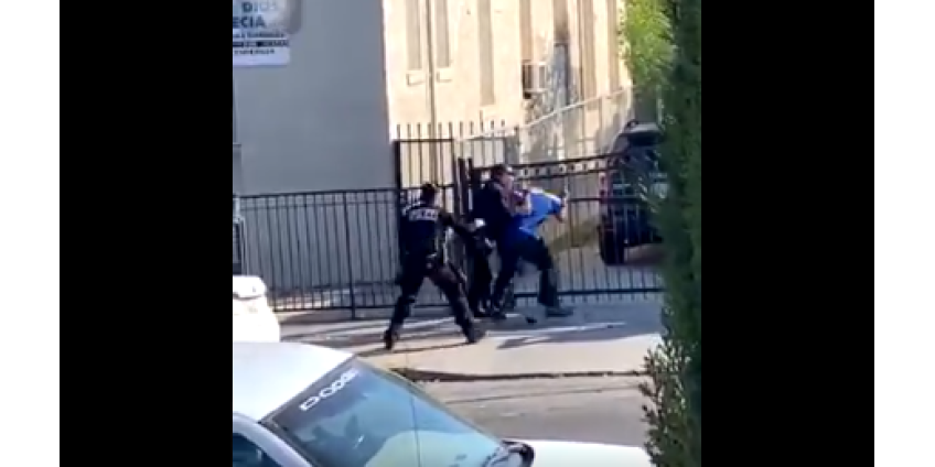 Сотрудник полиции Лос-Анджелеса находится под следствием за чрезмерное применение силы при задержании мужчины Сотрудник полиции Лос-Анджелеса находится под следствием за чрезмерное применение силы при задержании мужчины