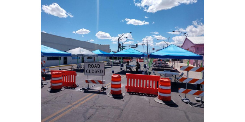 В Лас-Вегасе перекрывают ряд центральных улиц для организации обеденных павильонов