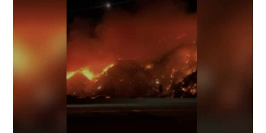 В Лос-Анджелесе разбушевался страшный пожар