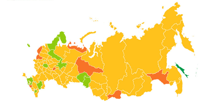 Голикова: девять регионов России перешли на второй этап снятия ограничений, 53 - находятся на первом