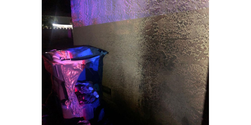 Пожар в одном из частных домов в Лас-Вегасе вызван фейерверком в мусорном баке