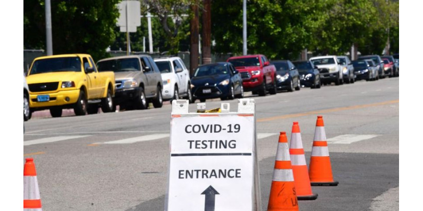 Округ Лос-Анджелес сообщает о еще 1784 случаях COVID-19