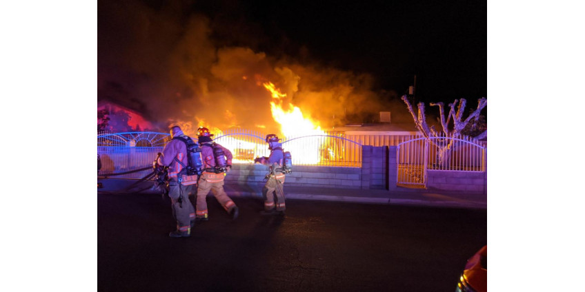 В центре Лас-Вегаса за ночь сгорели два дома
