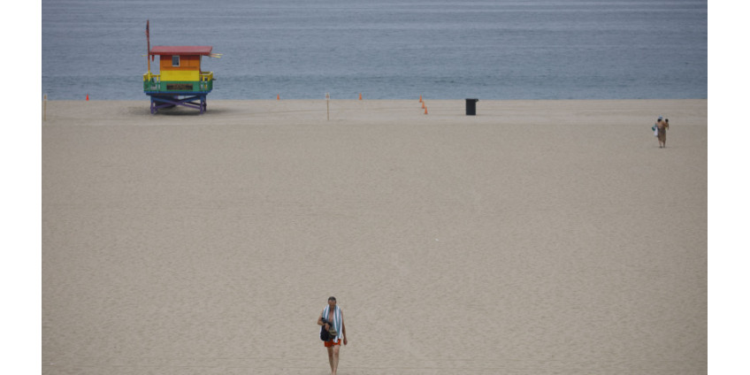 Пляжи округа Лос-Анджелес будут закрыты на выходных четвертого июля